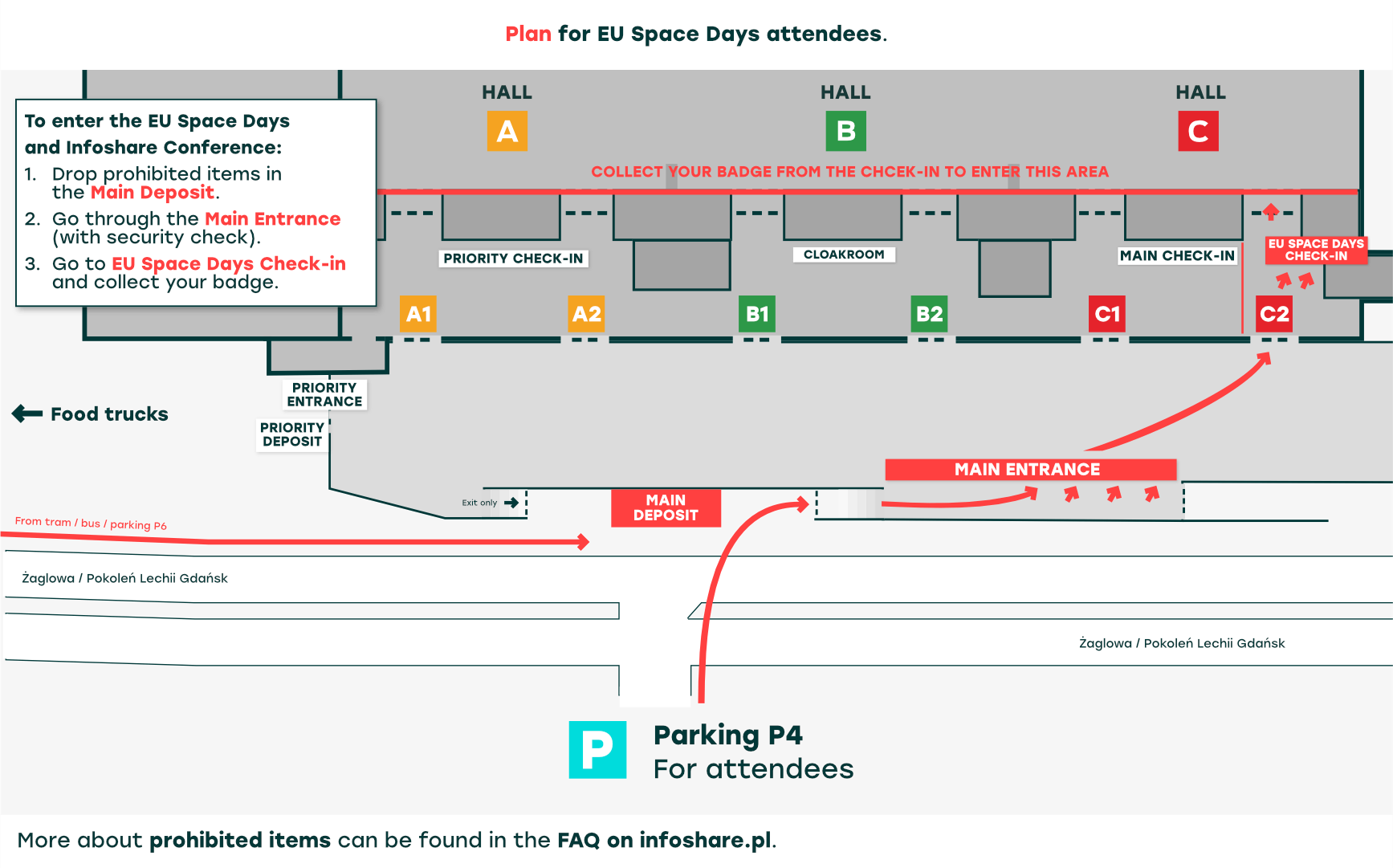 eu space days entrance map