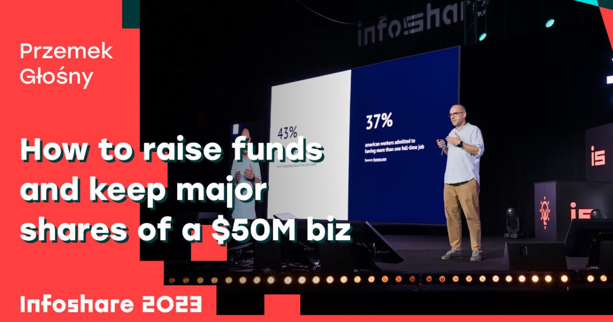How to raise funds and keep major shares of a $50M biz