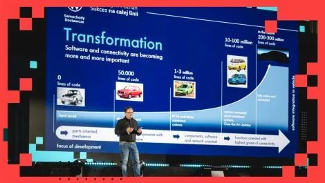 Trends and innovations in the automotive industry using the example of the development division of Volkswagen Poznań.