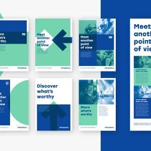 Shareworthy concept. Proposal visual lines