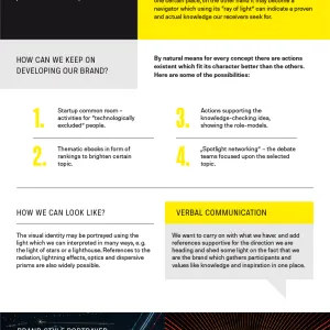 Beacon concept. Strategy proposal